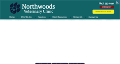 Desktop Screenshot of northwoodsvet.com